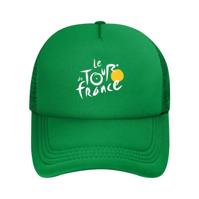 Tour De France Mesh Baseballpet Unisex Effen Kleur Truckerpet Zomer Ademend Verstelbare Snapback Pet Buiten Zonneklep Petten