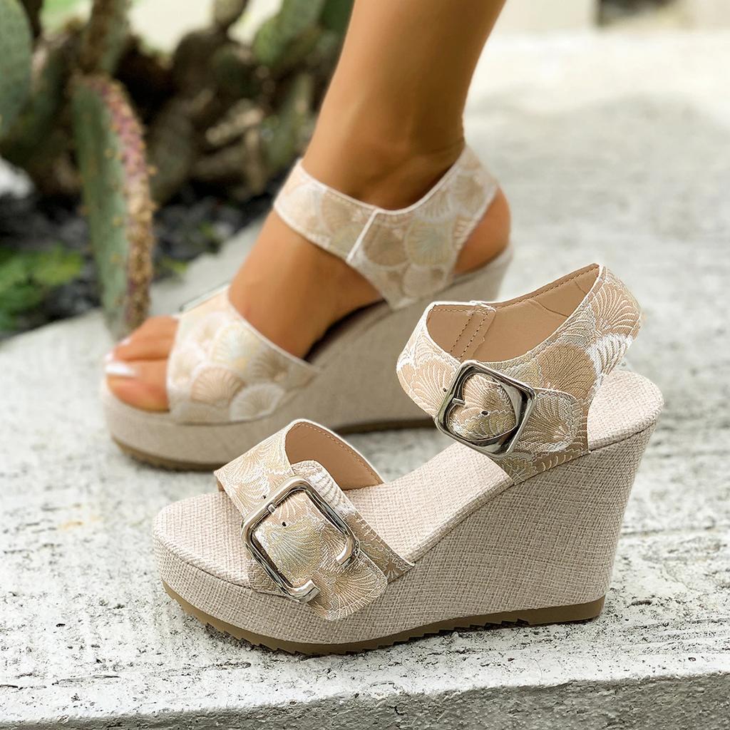 2025 Summer New Women Wedges Sandals Anti-slip Designer Shoes Women Platform Platform Sandals Women Zapatos De Mujer