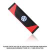 T281/2PCS Color Blocked Leather Car Seat Belt Shoulder Pad Protection Accessories Valve Cap For Volkswagen Golf Passat MK4 Jetta B6