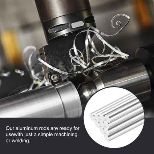 uxcell Aluminum Round Bar, 6061 Aluminum Rod, 12.7mm Diameter, 300mm Length, Lathe Solid Rod, Metal Bar for RC Aircraft Model Cars, DIY Crafts, Pack o