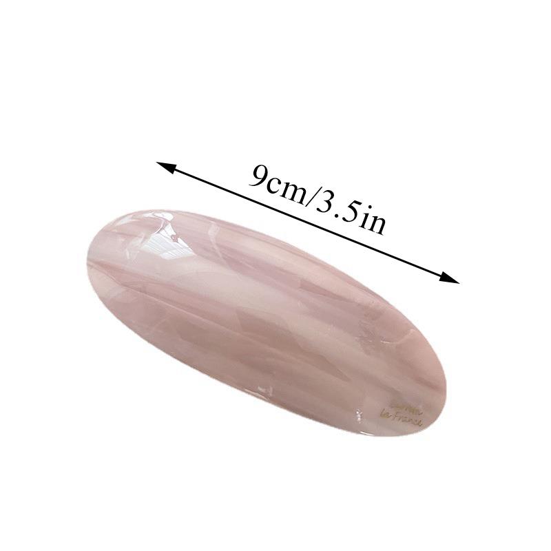Korean Acetic Acid Hair Clip Women's Oval Spoon Clip Spring Clip Hair Pin Top Clips Simple Headpiece Women Hair Accessories
