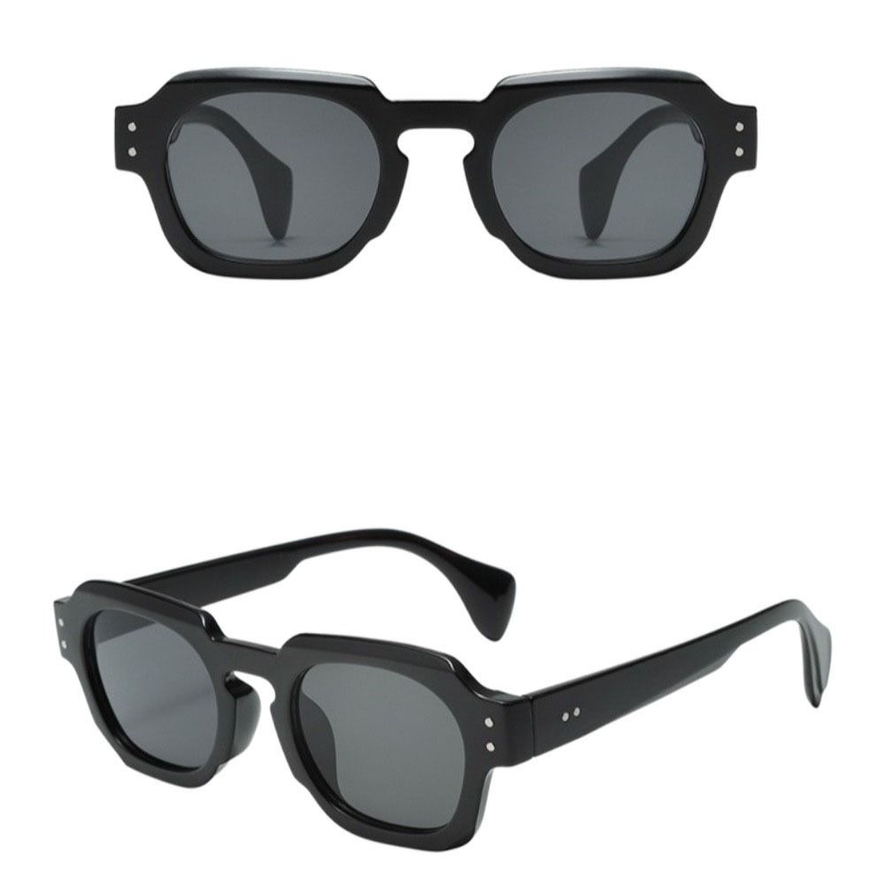 Irregular Multicolor Lenses Eyewear Lightweight UV400 Sun Glasses Square Frame Sunglasses  Outdoor