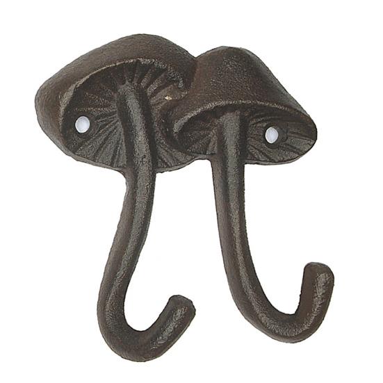

Yousheng Mushroom Wall Hook Cast Iron Toadstool Key Hanger Nature Inspired Rustic Coat Hook for Entryway Bathroom or Garden Decor S