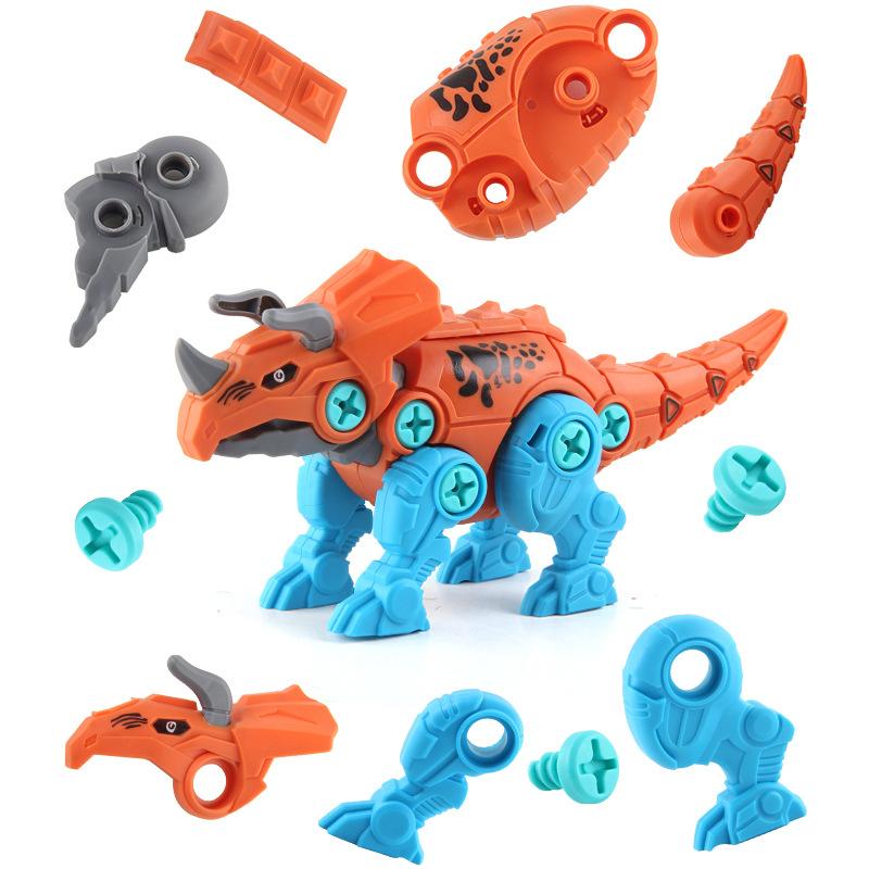 Children'S Science And Education Nut Disassembly And Assembly Combination Toy, Screw Dinosaur Diy Dinosaur Assembly And Disassembly Set