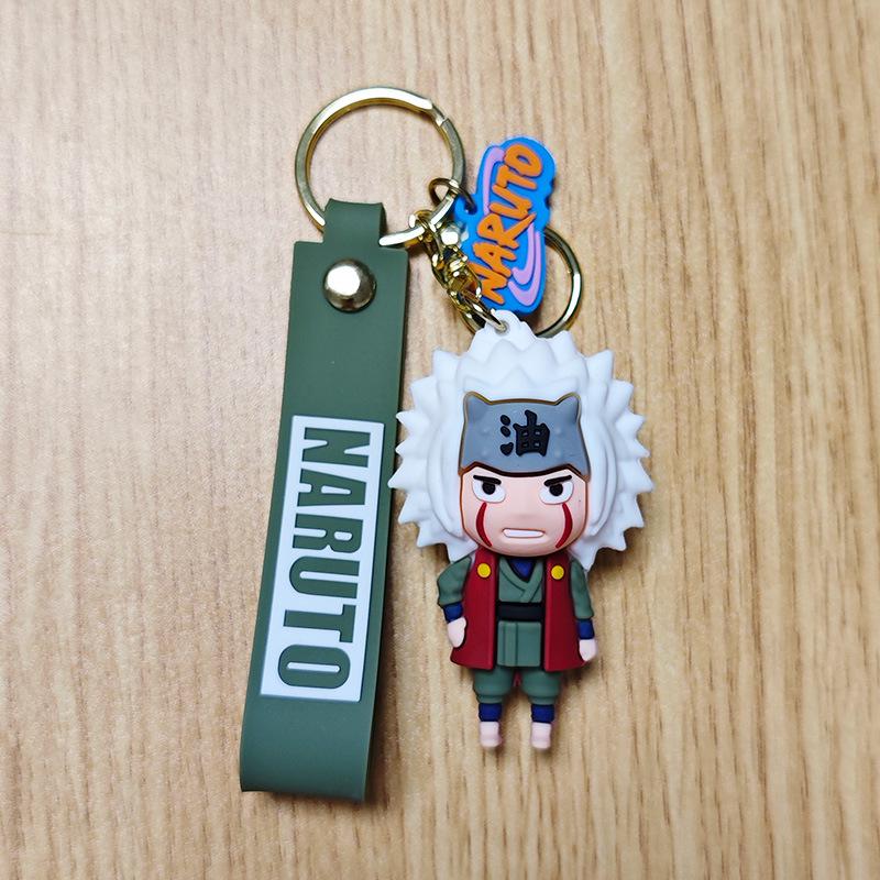 Naruto Character Keychain: Naruto, Hinata, Kakashi, Sasuke, Jiraiya Pendant Doll Keyring