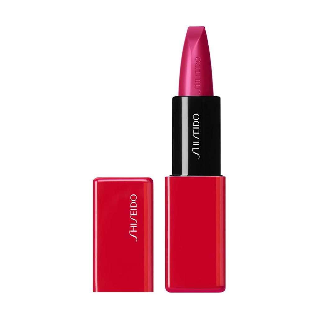 SHISEIDO Makeup Techno Satin Gel Lipstick 422 Fuchsia Flux Gloss Stick Type High Color Moisturizing Shiseido Official Store 3.3g Lipstick/Lip