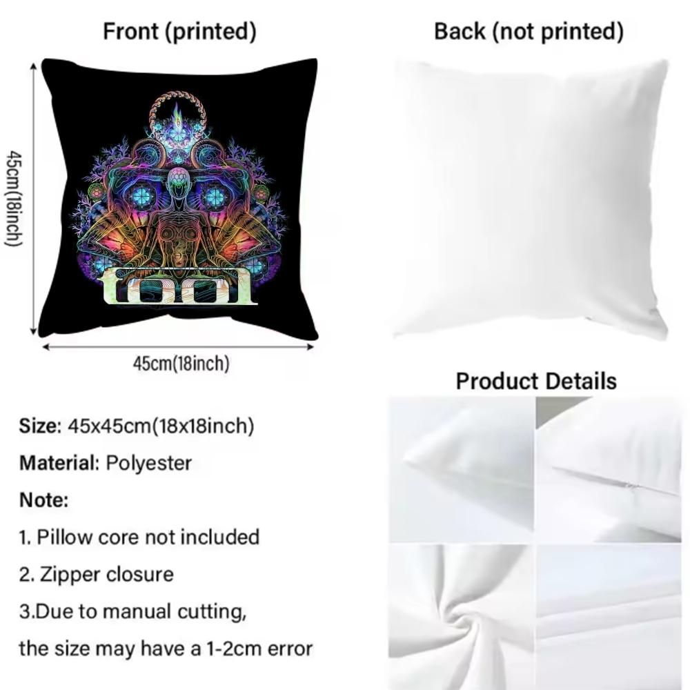Copricuscino Banda Rock T-Tool Comfort Premium Copricuscino Reversibile - Design Due in Uno per Qualsiasi Stanza e Interno Auto