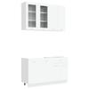 Kitchen Unit LYON 4 Pcs White Engineered Wood