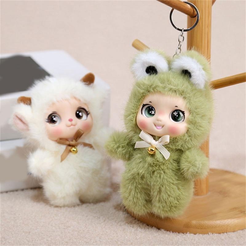Cartoon Soft Doll Keychain With PP Cotton Filling For Keys Bags And Backpacks Multiple Color Trendy Car Decoration