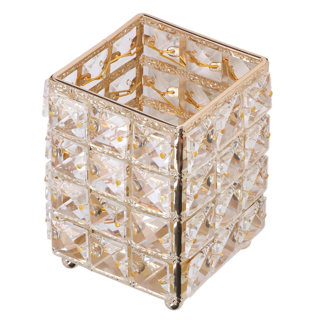 Makeup Brush Holder European Style Make Up Storage Cup for Bathroom Home Bedroom OfficeGold