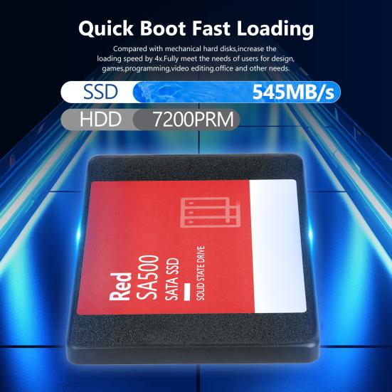 1/2/4TB Internal Solid State Drive Speed Up To 545MB/s Read 530MB/s Write 1920 TBW PC Desktop Laptop SATA III 6Gb/s 2.5-inch SSD