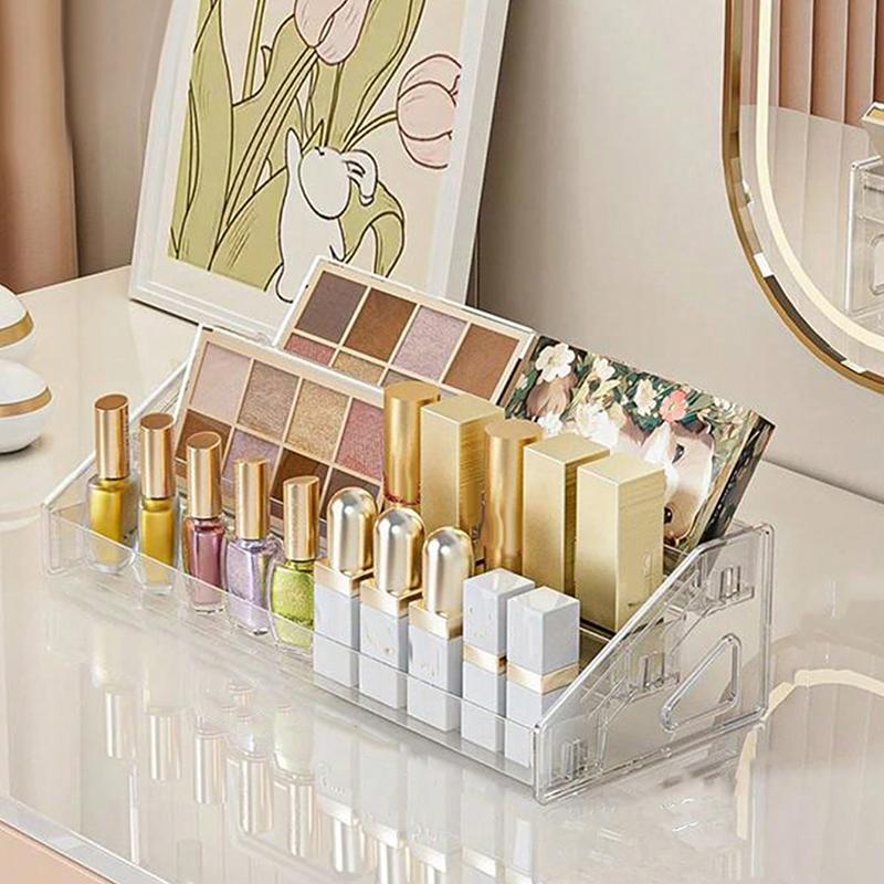 

Multi-layer Transparent Nail Polish Display Stand, Household Lipstick and Cosmetic Storage Box, Nail Art Storage Box.