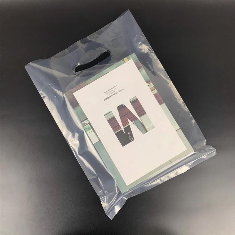 Transparent Thickened Handheld Gift Bag for Girls' Clothing & Cosmetics