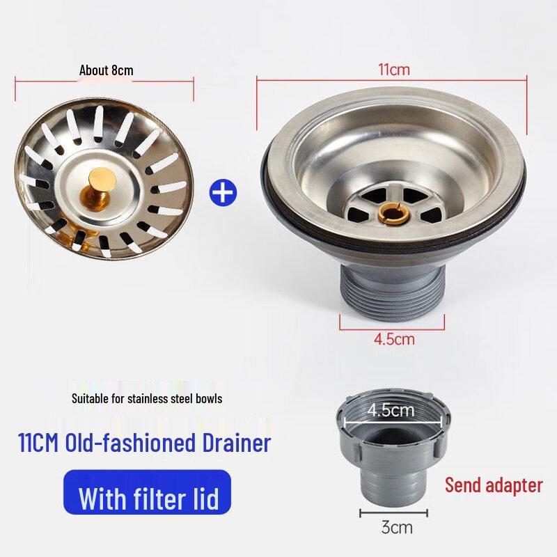 

Stainless Steel Old Model Sink Drainer with Filter