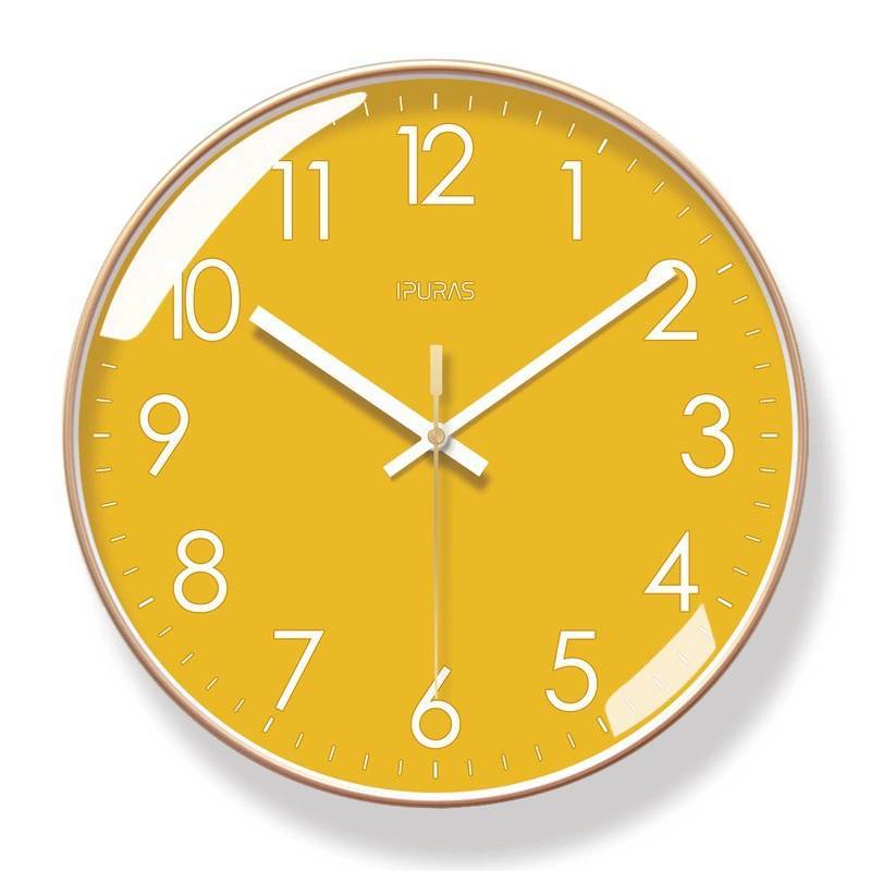 Minimalist Nordic Wall Clock With Quartz Movement For Living Room Decor