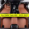 For Great Wall GWM Tank 400 Hi4-T PHEV  2024 2025 2026 2027 Car Floor Leather Mats Auto Full Set Carpet Pads Foot Matts Rugs