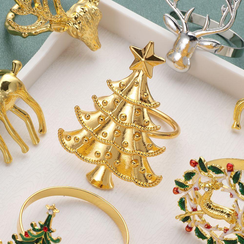 DIY Craft Wedding Supplies Christmas Supplies Napkin Rings Table Decoration Christmas Napkin Ring