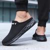 Leichte Herren-Halbschuhe Atmungsaktive Herren-Hausschuhe Mode Freizeit Schuhe Rutschfest Herren Flach zum Hineinschlüpfen Flats Outdoor Große Größe
