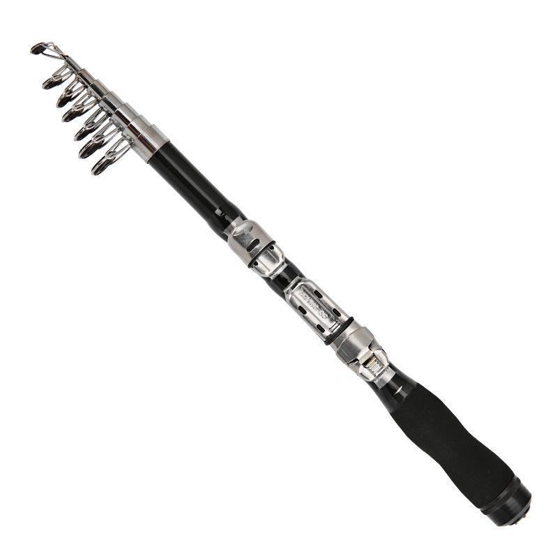 

Стекловолоконное удилище для дальнего заброса, 1,5-1,8 м, жестко настроенное маленькое морское удилище 1 meter чёрный