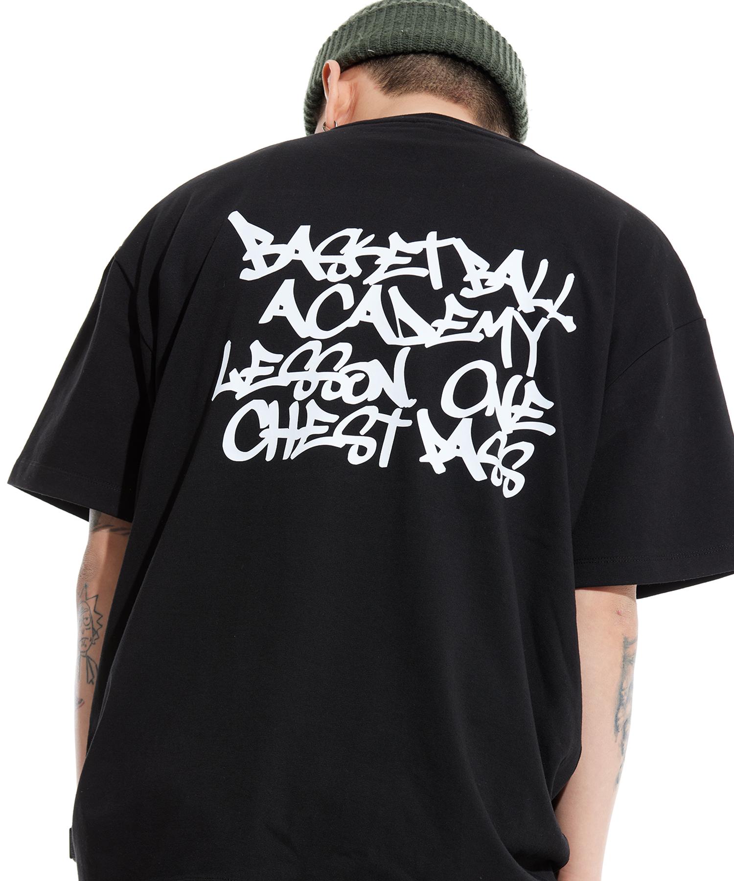 Sturf Chest Pass Loose Fit Heavy Short Sleeve Tee Black M