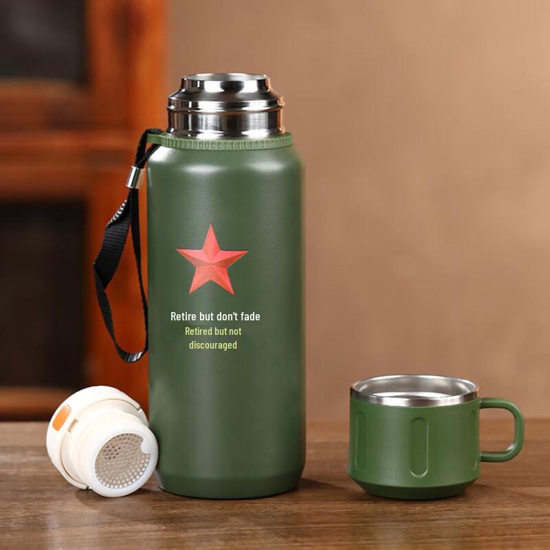 DuoLi 800ml Military Green 316 Stainless Steel Insulated Water Bottle