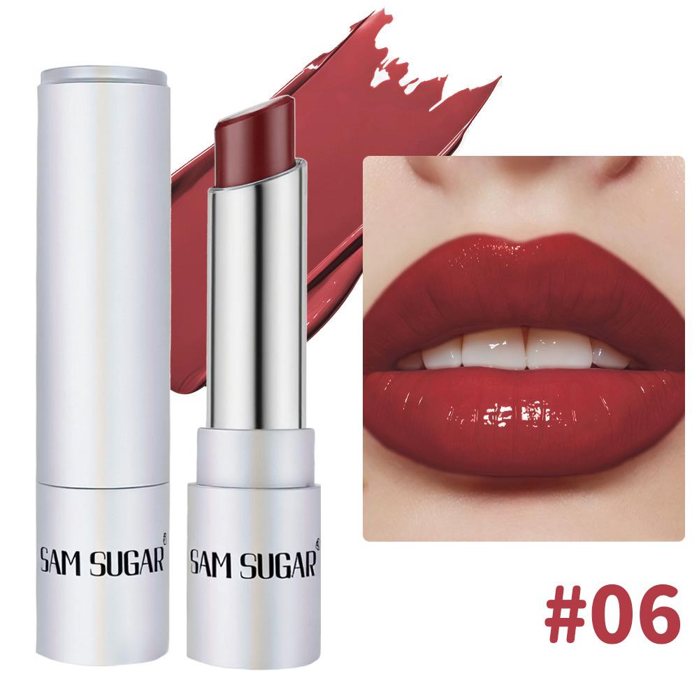 SAM SUGAR Matte Lip Gloss & Lipstick Hybrid - 6 Shade All-Day Waterproof Tinted Lip Color, Moisturizing Long-Lasting Lip Glossy