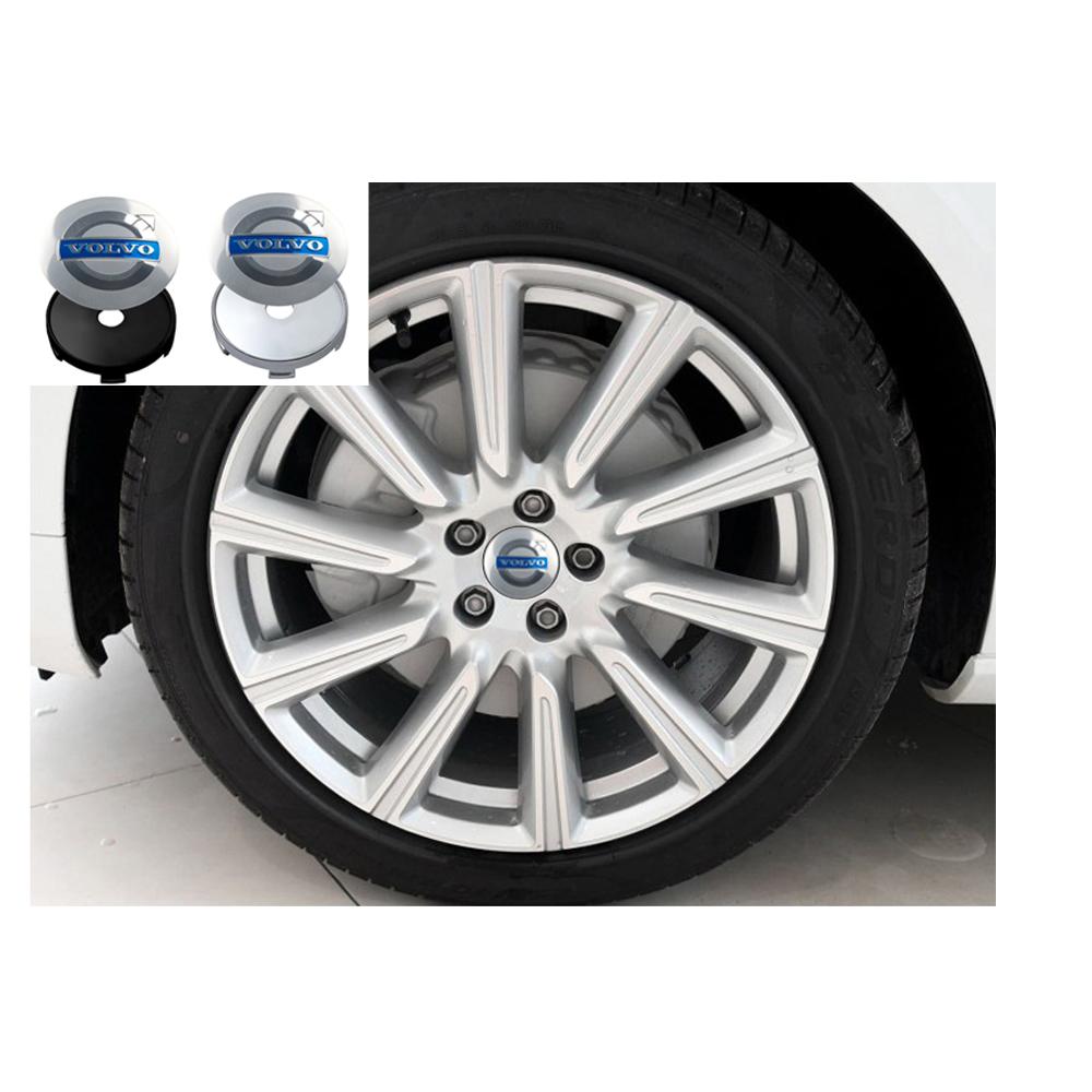 For Volvo 4pcs 56/60mm Car Wheel Center Hub Caps Cover Auto Emblem Car Accessories For Volvo S40 XC40 S60 S90 XC40 XC60 XC90 V60 CUG1