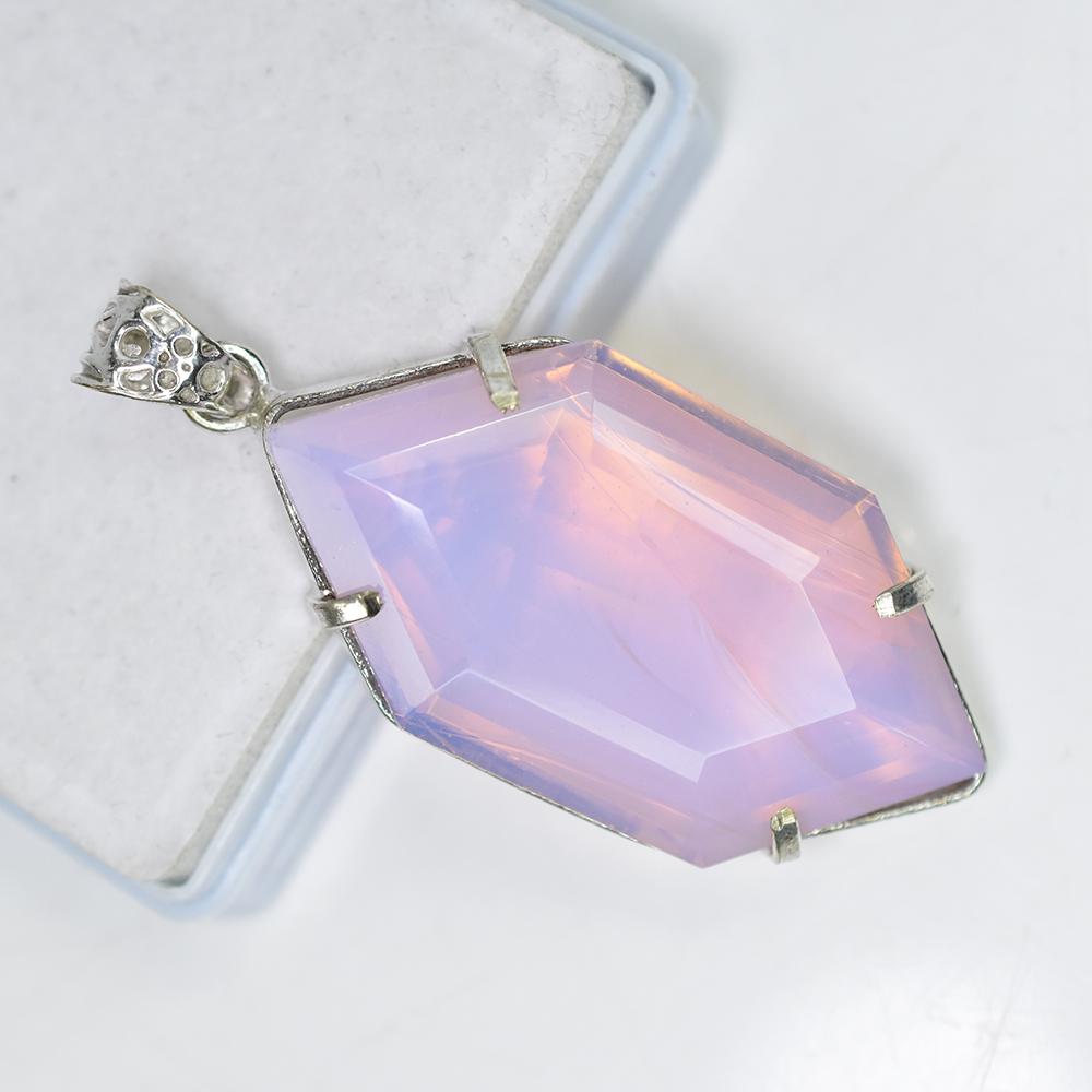 Fancy 107.35 Ct CERTIFIED Opal 925 Sterling Silver Multicolor Pendant For Him MY-PD-131-NS