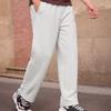 Skechers Solid Color Mid Waist Straight Leg Breathable Casual Pants Men Bottoms L126M033-0248