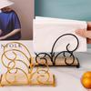 Nordic Cloud-Shaped Napkin Holder 3D Wrought Iron Hollow-Out Tissue Stand for Hotel Restaurant Decor
