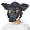 Halloween Wildschweinmaske, Halbgesichts-Schweinmaske, Tierkopfbedeckung für Party-Bühnenauftritte, Lustige Schweinmaske