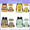 Cuphead Backpack Set For School And Travel With Nylon Construction And Multiple Compartments
