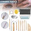 17pcs Pottery Tools Kit Polymer Clay Tools Modeling Clay Sculpting Tools Kit