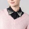 Detachable Lapel Collar False Elaborate Girls Collar Accessory Jeweled Collar Graceful Art Decorative False Shawl