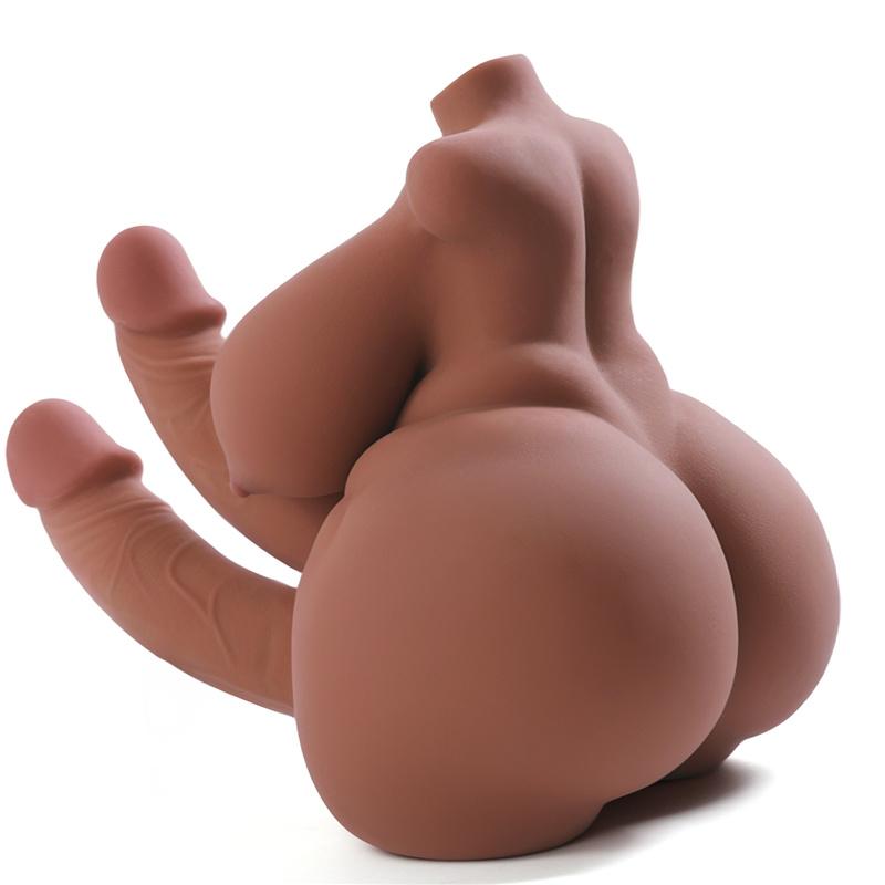 Realistic Breast+Penis+ Anus 4-in-1 Men Women Gay TPE Half Body Sex Doll Soft Lifelike Skin Adult Toy Masturbator Products