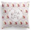 European-style Flower Pillowcase, Retro American Rose Flower Printed Pillow and Cushion Cover