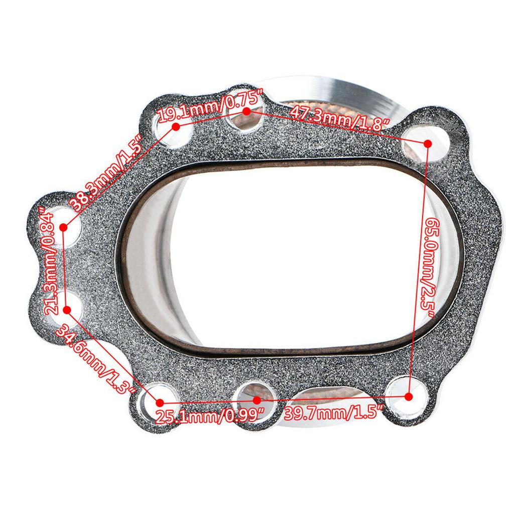 Adapter Flange 8 S To 3in V-Band Outlet Downpipe Fit for T25 T28 5 8