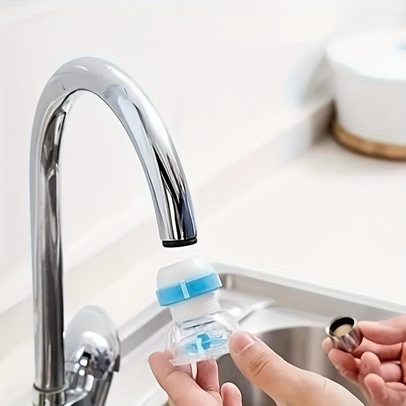360° Rotating Kitchen Faucet with Splash Guard and Water-Saving Filter, No Battery Required, Shower Head Included