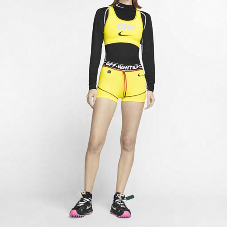 Nike Womens x Off-White Sports Bra Opti Yellow Women Tops CN5571-731