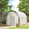 3 x 2(m) Walk-In Tunnel Greenhouse, with Accessories - White