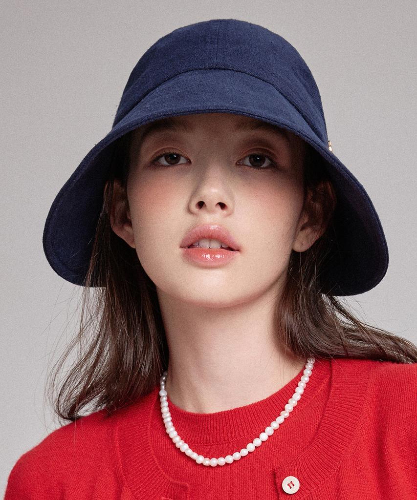 Hwaiteusaenjeu Linen Bonnet Hat New Katie