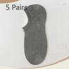5 Pairs of Boneless Boat Socks Men's Summer Thin Mesh Breathable Socks Invisible Not Off The Heel Anti-odour Shallow Mouth Short Socks