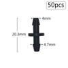 50pcs 3/5 4/7mm Garden Hose Barbed Connectors Tee Elbow Cross End Plug Fitting Coupling Drip Irrigation System Watering