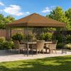Garden Gazebo 3 X 3 M Taupe Polyester and Steel 190 Gsm