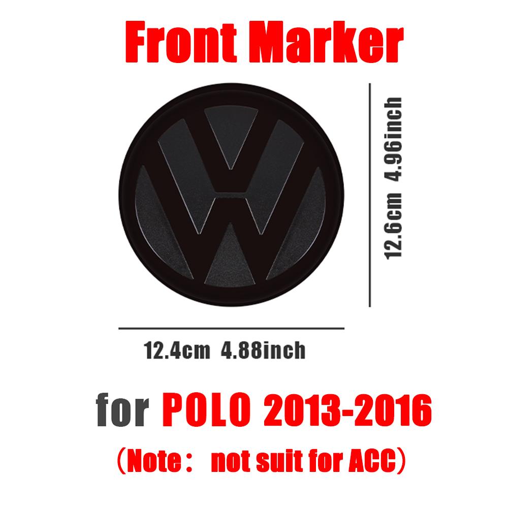 For VOLKSWAGEN VW Non-destructive Gloss Black Front Grill Badge Rear Trunk Lid Emblem Logo For Volkswagen VW Golf 7 7.5 8 2014-2