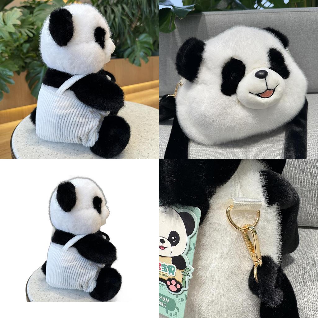 Cute Panda Plush Toy Stuffed Animal Soft Gift For Girlfriend High Value 20cm