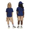 Adidas Disney Mickey Mouse Set for Dark Warm Yellow J140 T-shirt Kids, KRG47, Top Blue/Crew Yellow, Bottom Sandstone/Crew (JD4548)