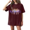 Women's Round Neck Printed Short-sleeved T-shirt Top