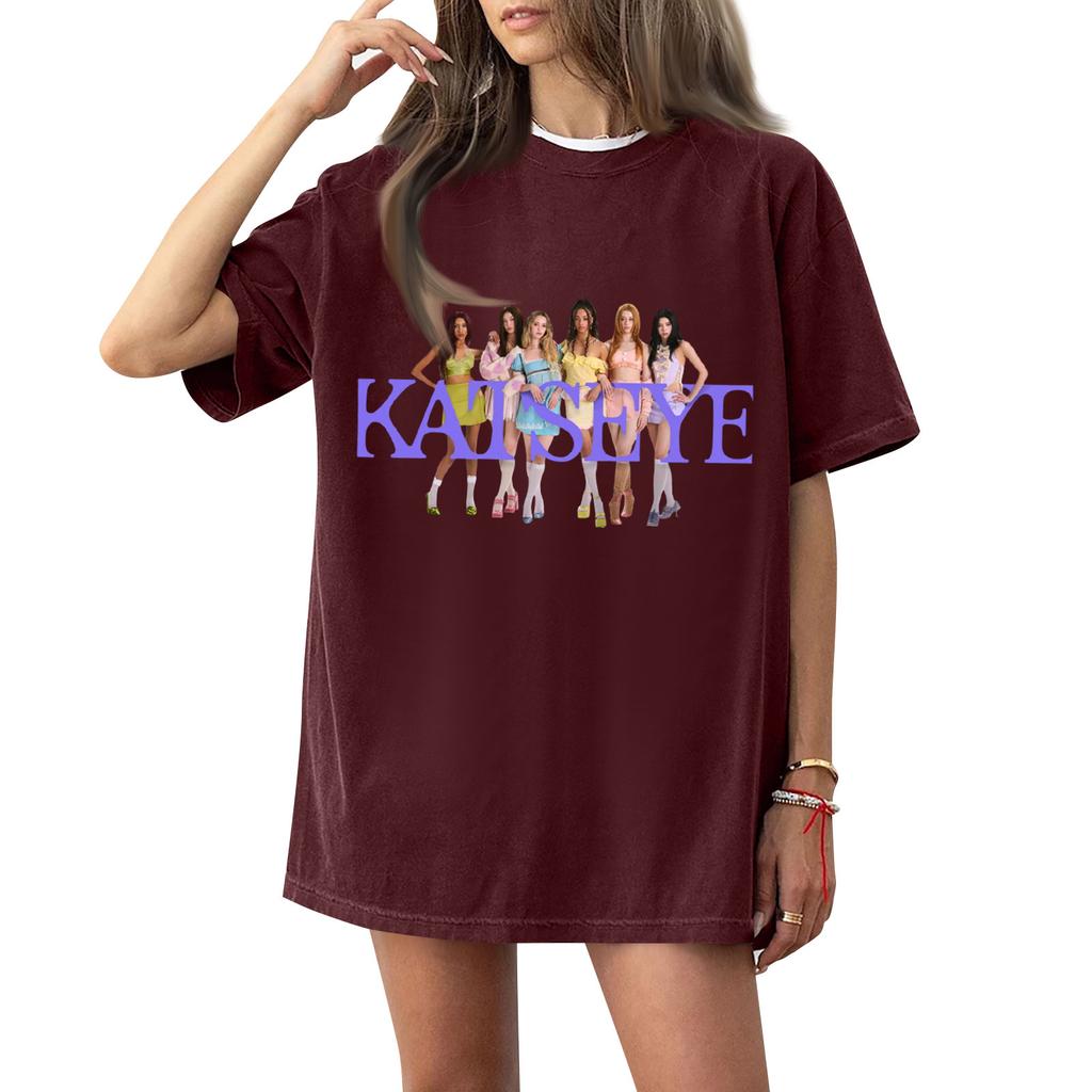 Women's Round Neck Printed Short-sleeved T-shirt Top
