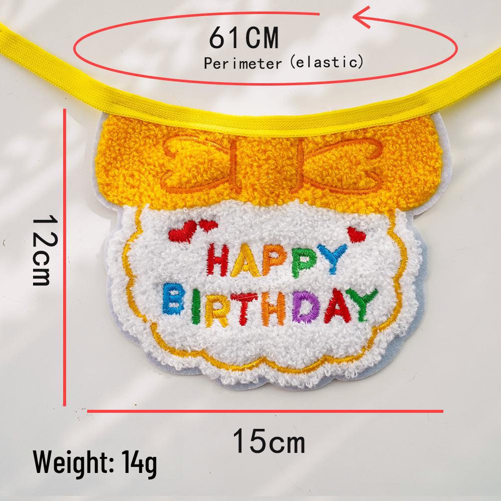 Pet Birthday Dress-Up Bib & Hat Set